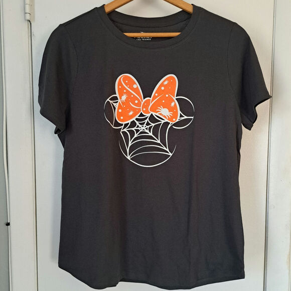 Disney Tops - Disney's Minnie Mouse Spider Web Spider Ears Halloween Tee NWT Women's Large